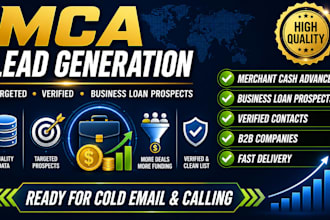 generate targeted mca leads, business loan leads, merchant cash advance leads