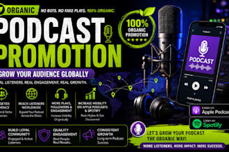 do organic podcast promotion to grow audiences globally apple and spotify podcas