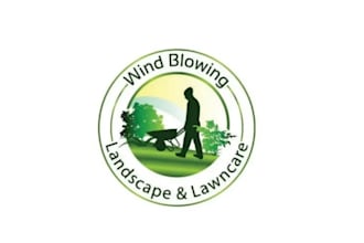 make awesome landscape, grass trimming and lawn care logo