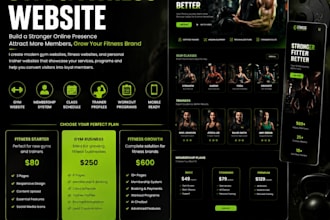 gym website fitness website personal trainer workout yoga website health fitness