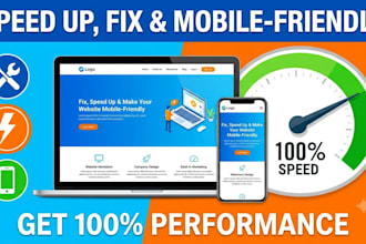 fix bugs speed up and make your website mobile friendly