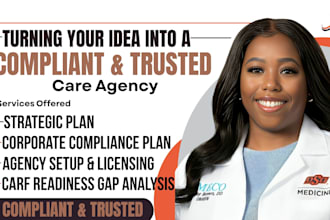 write strategic plan for behavioral health agency preparing for carf get license