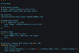 write a custom linux bash script to monitor your website uptime
