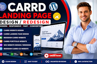 redesign carrd website design carrd landing page redesign carrd, carrd portfolio