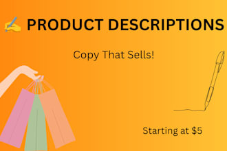 write product descriptions that sell for your online store