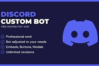make a professional custom coded discord bot