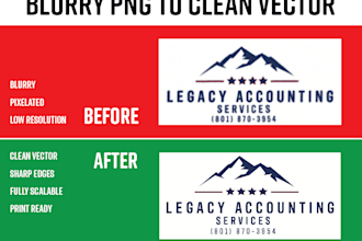 vectorize your low resolution logo