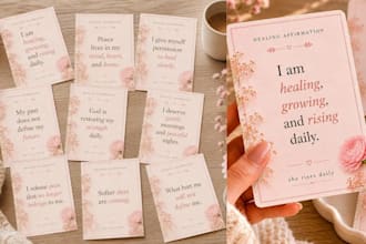 design christian affirmation cards scripture flashcards prayer journal 3d mockup