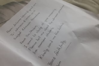 write anything with my authentic natural handwriting