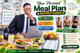 create a personalized meal plan for weight loss, weight gain, or healthy