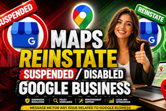 reinstate a gmb, fix suspended google my business local seo profile verification