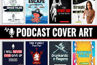 design podcast cover art and itunes podcast logo professionally