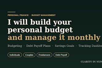 create a custom budget plan and manage monthly finances