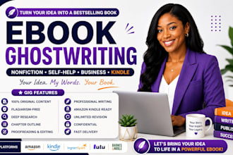 be your ebook ghostwriter, ebook writer, ghostwriter, book writer amazon kindle