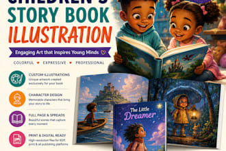children story book illustration children story children story book illustration