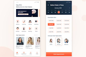 develop salon app salon booking beauty app spa booking barber app