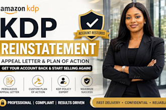 amazon kdp reinstatement amazon suspension appeal letter plan of action poa