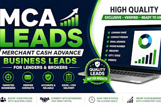 generate exclusive mca, merchant funding, and business loan leads
