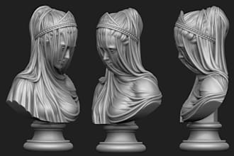 denoise3d scan,sculpt3d subsurface laser engraving,head urns,zbrush stl,cad bust