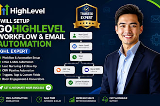 setup gohighlevel workflow highlevel email automation ghl expert