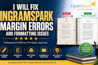 fix ingramspark margin errors and formatting issues