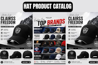 design fashion clothing hat product catalog lookbook, line sheet magazine