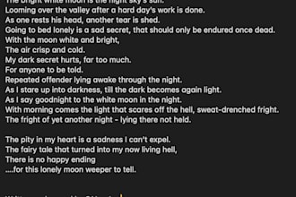 pain love and poetry, emotional raw and talented songwriter