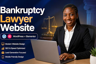 design a bankruptcy lawyer wordpress website and lead generation