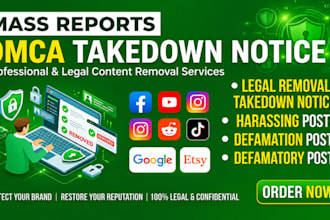 takedown harassments, fake profile remove, ig banning mass report bot, dmca