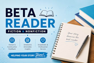 beta read, offer inline feedback, critique your fantasy, romance, thriller book