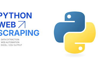 do expert python web scraping and web data extraction