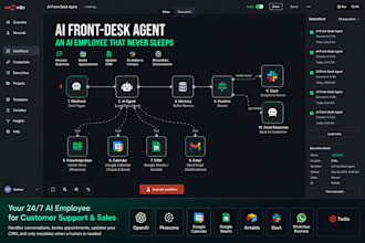 build a custom ai chatbot agent that answers faqs and books appointments