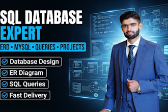 create sql databases, queries, er diagrams, and database projects