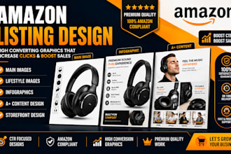 design high converting amazon product images,  ebc, storefront design