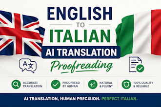 manually proofread and edit your italian ai translation