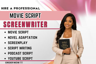 do screenplay movie script feature film script tv series screenwriting tv pilot