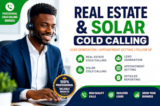 real estate and solar cold calling for lead generation and appointment setting