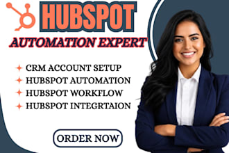 hubspot CRM expert  setup, workflow automation and lead management