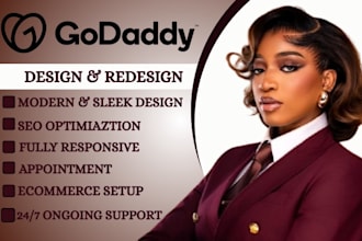design godaddy website develop godaddy website godaddy website design builder