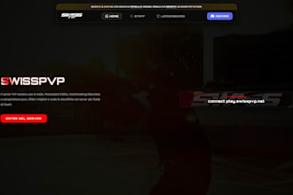 design a professional fivem server website