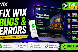 fix wix website bugs fix wix mobile wix bug fix wix redesign wix booking system