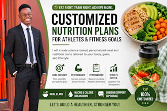 develop customized nutrition plans for athletes and fitness goals