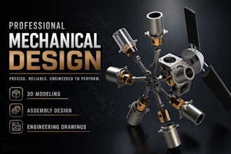 design professional mechanical parts in solidworks