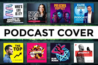 design podcast cover art and itunes podcast logo professionally
