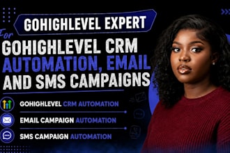 setup gohighlevel CRM automation, email and SMS campaigns