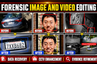 do forensic image and video editing, restoration, clarification, enhancement