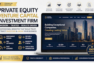 design private equity venture capital investment firm asset management website