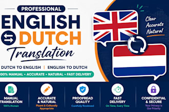 translate dutch to english or english to dutch translation service
