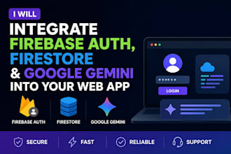 integrate firebase auth, firestore and google gemini into your web app