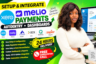 setup xero integrate melio payments autoentry dashboerds ramp a2x qoblex zapier
